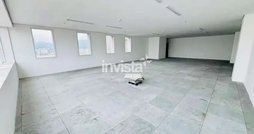 Sala comercial para alugar em gonzaga, santos – 138 m², 3 vagas, piso elevado