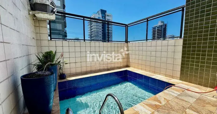 Cobertura com 3 quartos à venda no Embaré, Santos