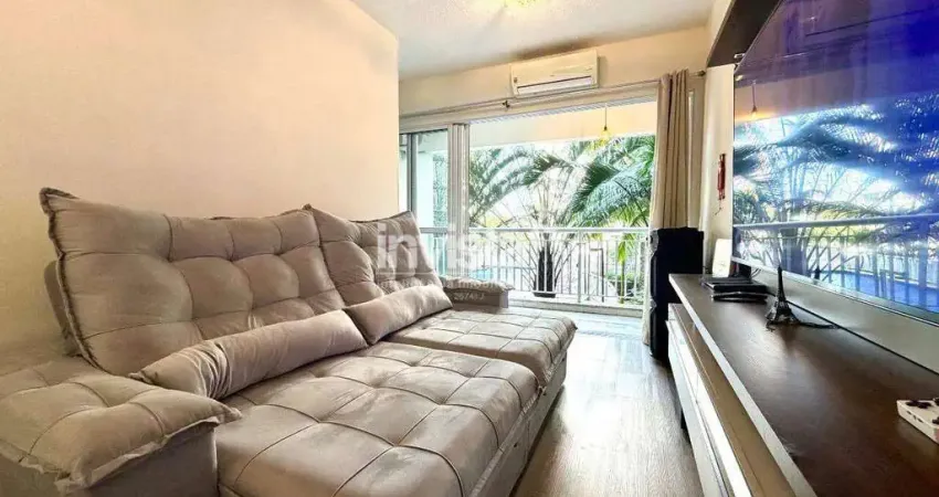 Condomínio clube – 49,55 m², 2 dormitórios, varanda com vista verde e lazer completíssimo!