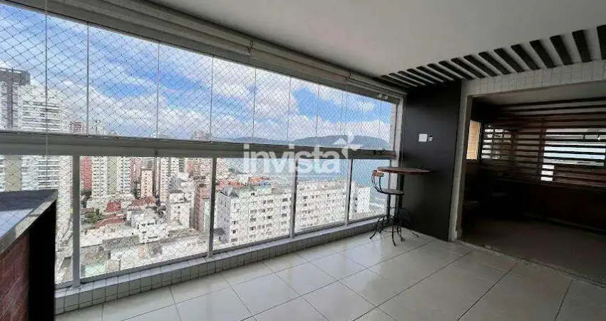Apartamento com 3 quartos para alugar no Embaré, Santos