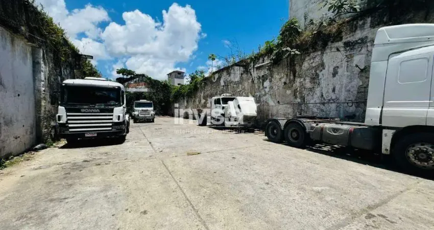 Terreno comercial para alugar no Valongo, Santos