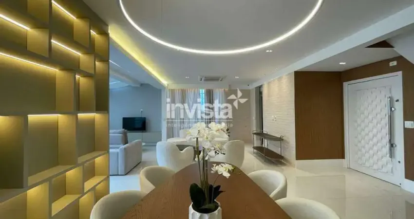 Cobertura com 5 quartos para alugar no Gonzaga, Santos