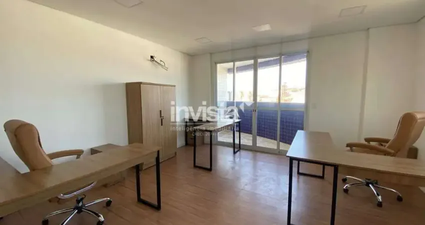 Sala comercial para alugar no Ponta da Praia, Santos