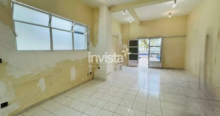 Ponto comercial para alugar no Pompéia, Santos