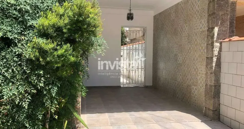 Casa ampla para aluguel no Boqueirão, Santos – 3 quartos, 2 vagas