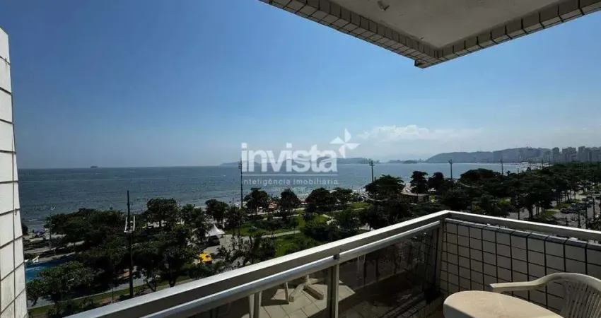 Apartamento Exclusivo Frente ao Mar em Aparecida, Santos – 2 Quartos, Mobiliado