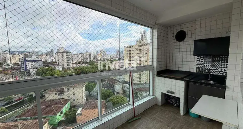 Apartamento com 2 quartos para alugar no Macuco, Santos