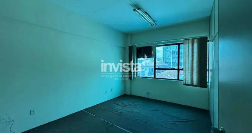 Sala comercial para alugar no Centro, Santos