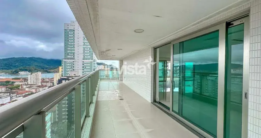 Apartamento com 4 quartos à venda no Ponta da Praia, Santos 