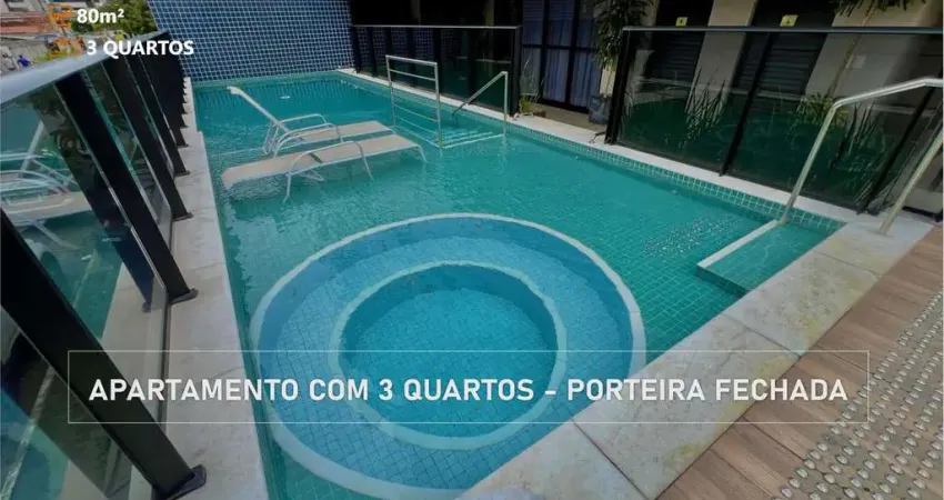 Apartamento na ponta verde - com 3 quartos - porteira fechada