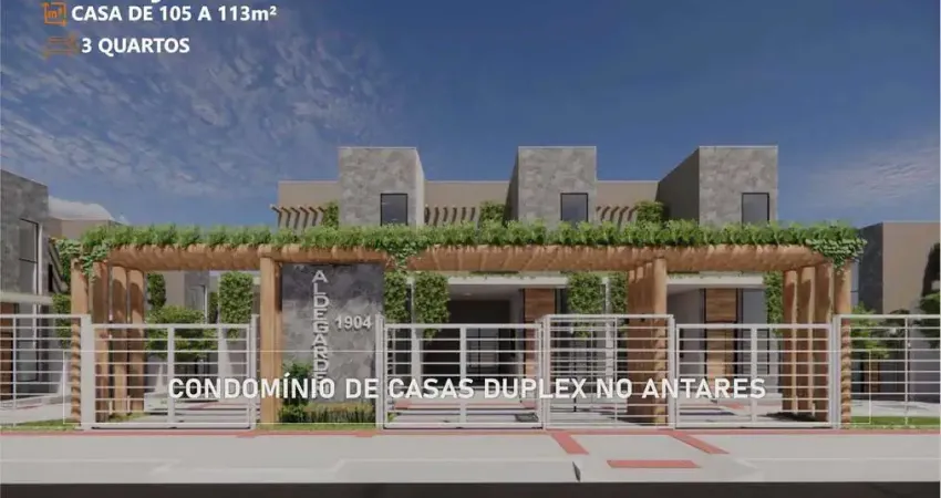 Aldegarden - casas duplex com 3 quartos - condominio fechado