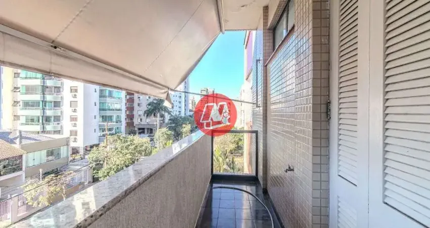 No menino deus 102 m², 2 dormitórios com sacada. e todo mobiliado.