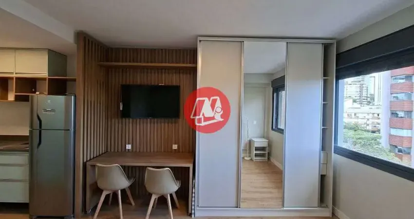 Studio com 1 dormitório para alugar, 25 m² por r$ 3.805,00/mês - rio branco - porto alegre/rs