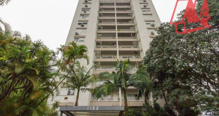 No Moinhos de Vento, 139 m², 2 vagas e infraestrutura.