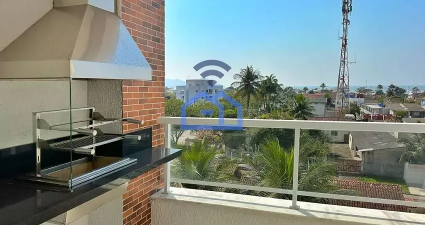 Apartamento com 2 dormitórios, com vista mar, 300 metros da praia, à venda, Jardim Britânia, Caragu