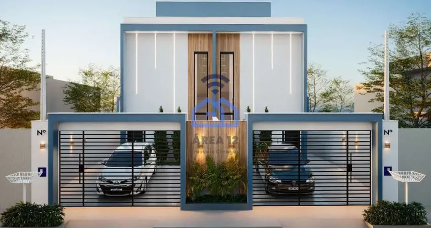 Sobrado à Venda no Morro do Algodão em Caraguatatuba, SP - 88m² duas suítes, área gourmet e quintal