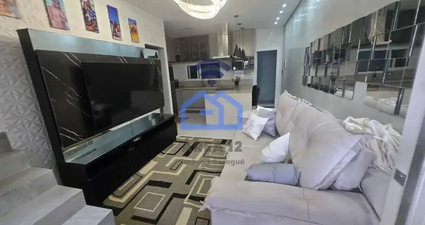 Lindo sobrado à venda no bairro do Golfinho em Caraguatatuba, SP - Com área gourmet e SPA!