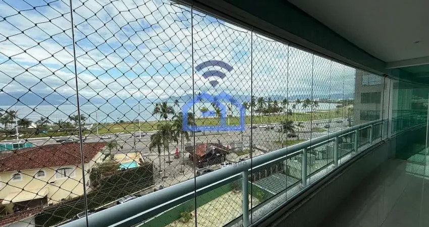 Apartamento vista mar de 3 suítes para locação no bairro do Sumaré em Caraguatatuba, SP