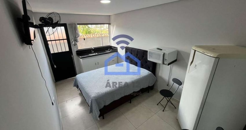 Kitnet para locação no bairro do Aruan em Caraguatatuba, SP - More com praticidade e aconchego