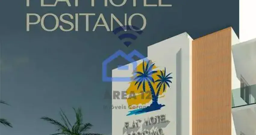 Flat hotel positano à venda, jardim aruan, caraguatatuba, sp