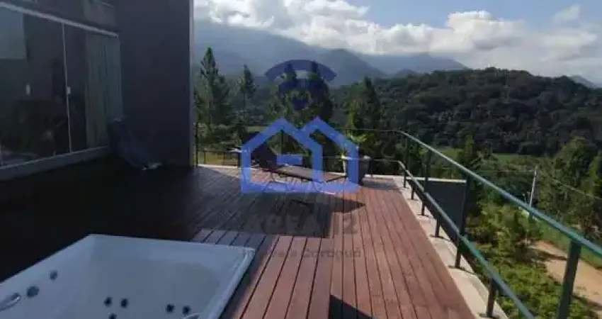 Sobrado à venda com vista para o mar e serra, portal da fazendinha, caraguatatuba, sp