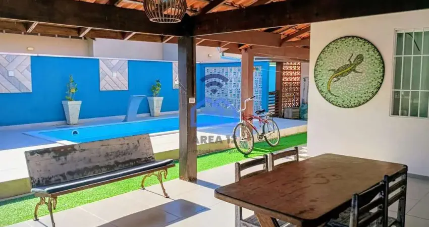 Excelente casa com piscina à venda, no capricórnio, caraguatatuba, sp