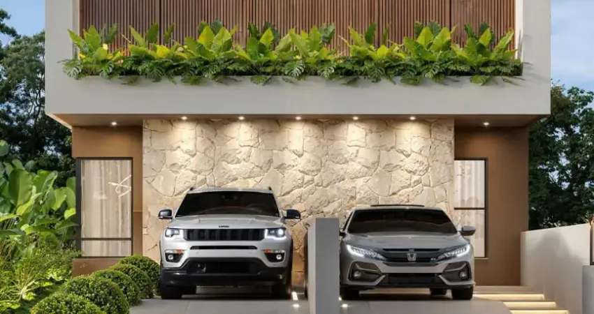 Linda casa duplex alto padrão com 03 dormitórios, sendo 01 suíte master, à venda à 700m da praia dos ingleses norte!!!