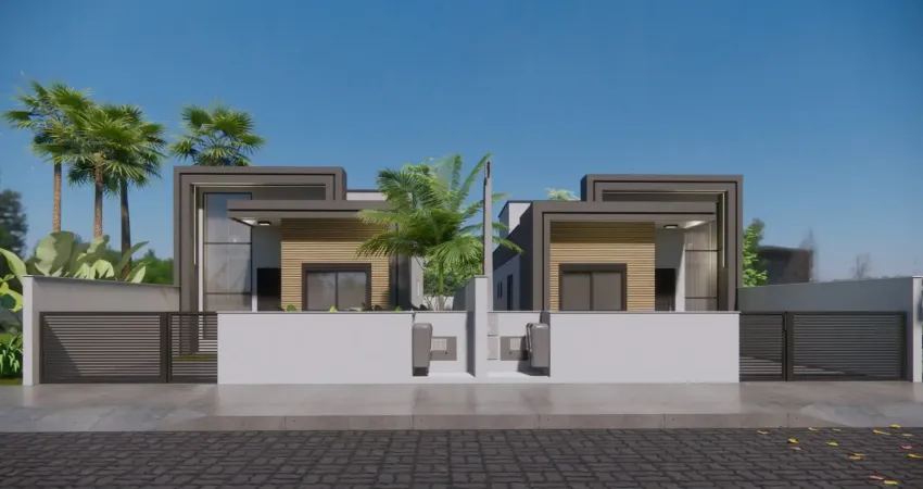 Linda casa térrea com 02 dormitórios, sendo 01 suíte, fachada moderna, à venda nos ingleses!!!