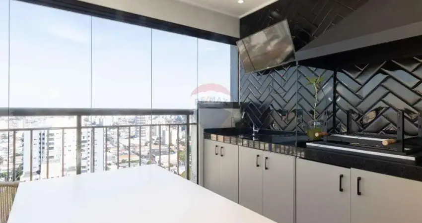 Apartamento na vila mascote com 67m² - 2 dormitórios, 1 suíte, varanda gourmet - 1 vaga