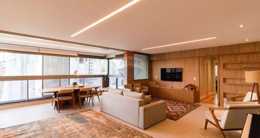 Apartamento de alto padrão com 140m², 3 suítes e 2 vagas na Vila Mariana