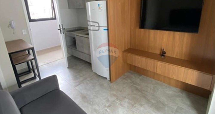 Studio com varanda, mobiliado em Higienópolis – Pronto para morar!