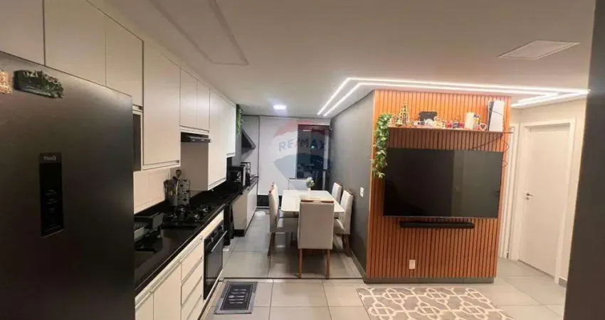 Apartamento de 2 quartos, sendo 1 suíte, com design planejado e moderno. condominio clube