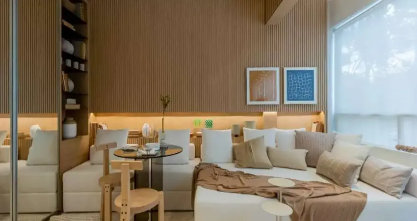 Studio no condomínio bourbon smart style na água branca com 26m² 1 dormitório 1 banheiro