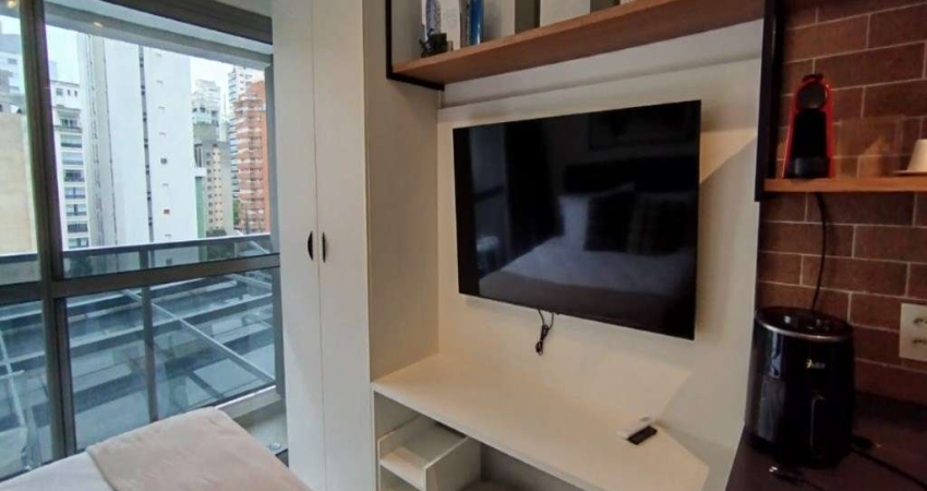 Studio mobiliado no Jardim Paulista com lazer completo