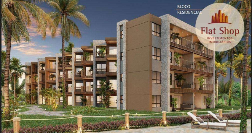 Lançamento! Apartamento pé na areia no Cumbuco à venda, 30 m² por R$ 305.702 - Cumbuco - Caucaia/CE