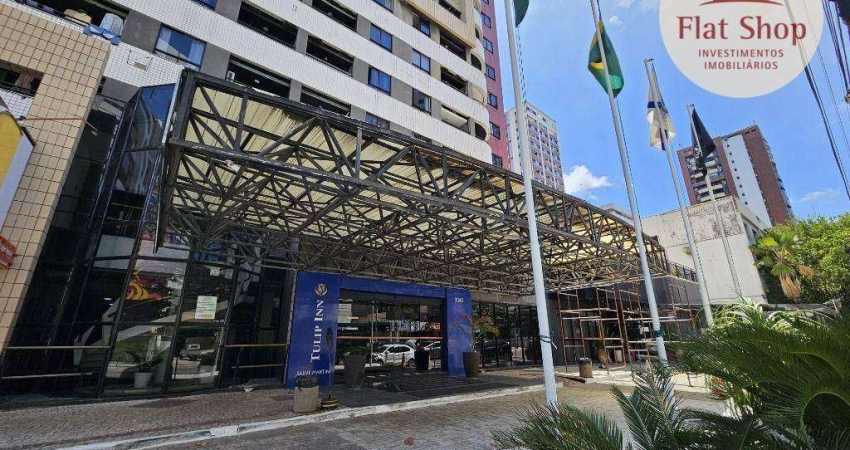 Flat com 1 dormitório à venda, 39 m² por R$ 430.000,00 - Meireles - Fortaleza/CE