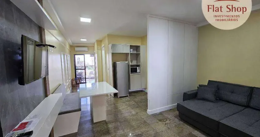Flat com 1 dormitório à venda, 46 m² por R$ 550.000,00 - Meireles - Fortaleza/CE