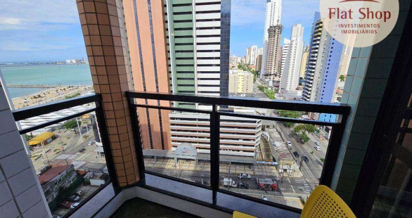 Flat com 1 dormitório à venda, 46 m² por R$ 530.000,00 - Meireles - Fortaleza/CE