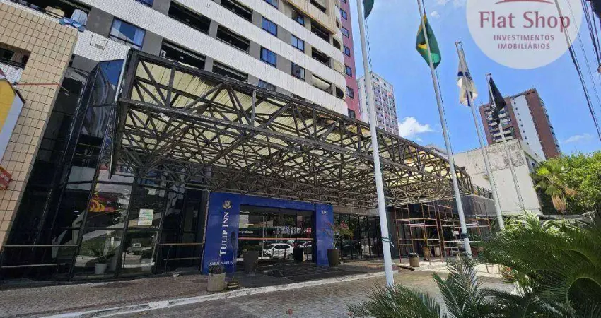 Flat com 1 dormitório à venda, 39 m² por R$ 485.000,00 - Meireles - Fortaleza/CE