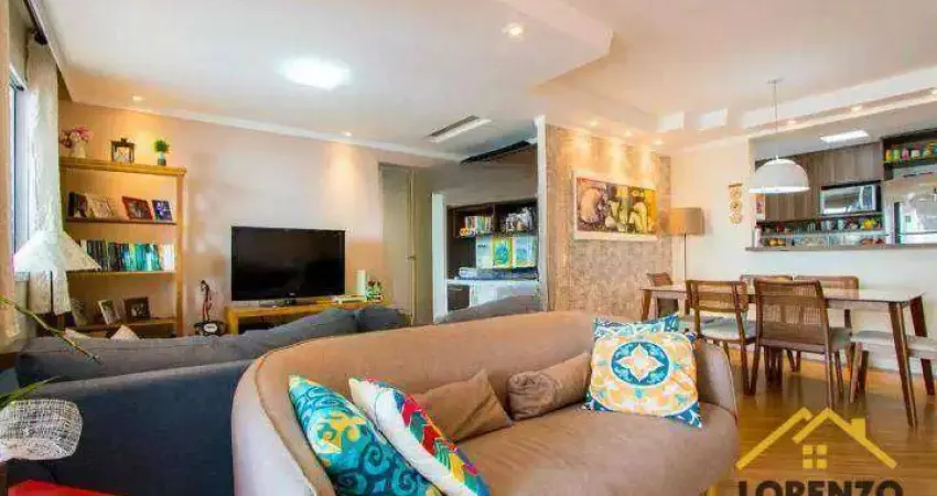 Apartamento com 3 dormitórios à venda, 115 m² por R$ 990.000 - Vila Valparaíso - Santo André/SP