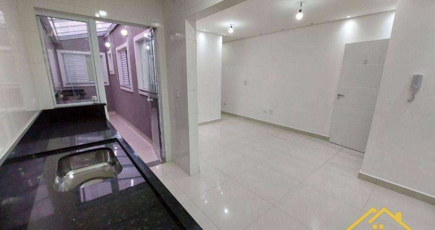 Apartamento com 3 dormitórios à venda, 78 m² por R$ 475.000,00 - Vila Curuçá - Santo André/SP