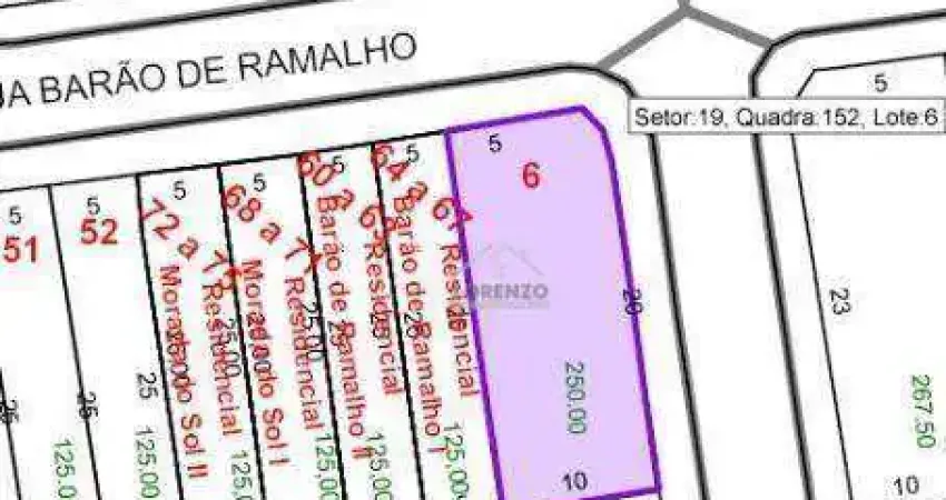 Terreno à venda, 250 m² por R$ 640.000,00 - Vila Scarpelli - Santo André/SP