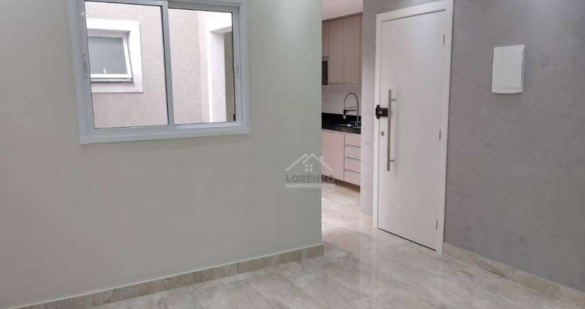 Apartamento com 2 dormitórios à venda, 56 m² por R$ 420.000,00 - Vila Scarpelli - Santo André/SP