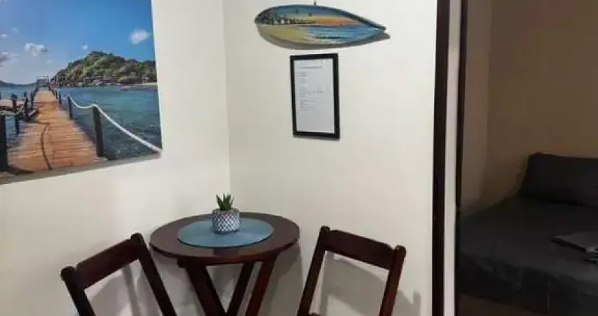 Sala living no centro de são vicente mobiliada | silvia simone imóveis