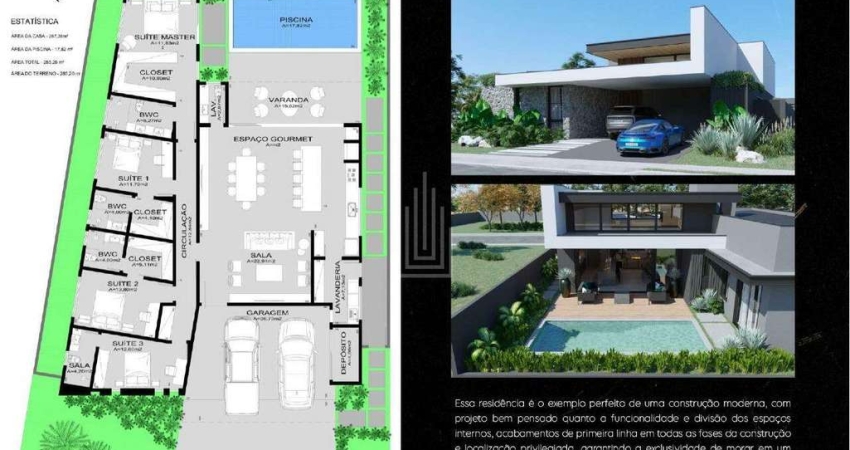 Residência exclusiva à venda no Condomínio Royal Boulevard Yacht Residence &amp; Resort em Foz do Iguaçu.