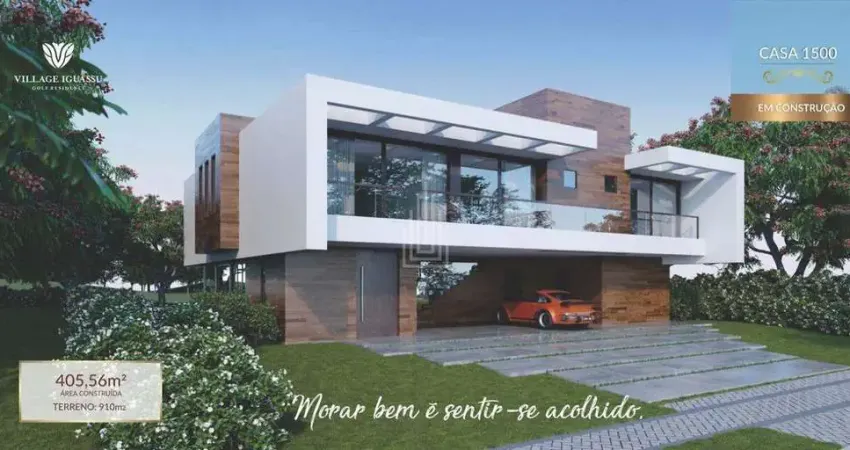 Casa alto padrão à venda no condomínio village iguassu em foz do iguaçu