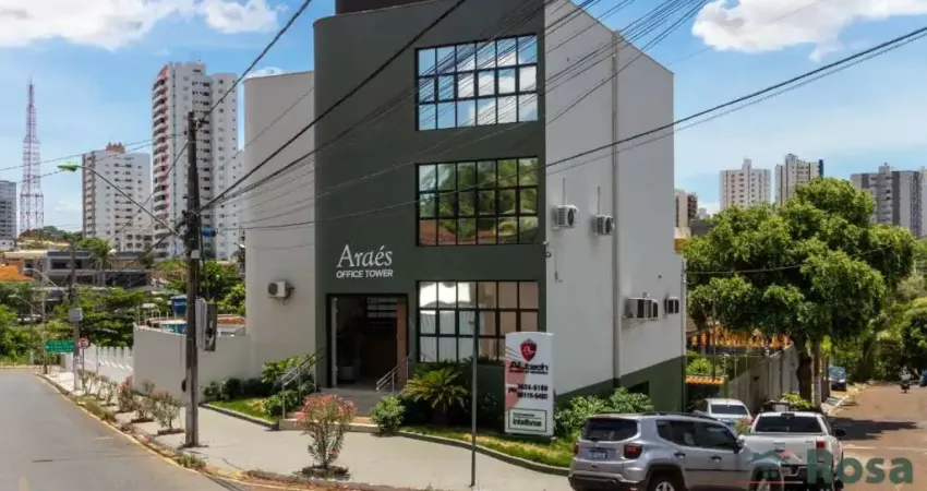 Sala comercial para locação no bairro aráes, próximo da avenida miguel sutil, cuiabá.