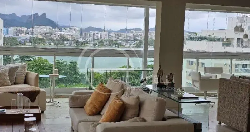 COBERTURA LINEAR  À VENDA DE ALTÍSSIMO PADRÃO! 4 SUÍTES !  BARRA DA TIJUCA - RIVIERA DA LAGOA!VISTA DESLUMBRANTE PARA LAGOA!