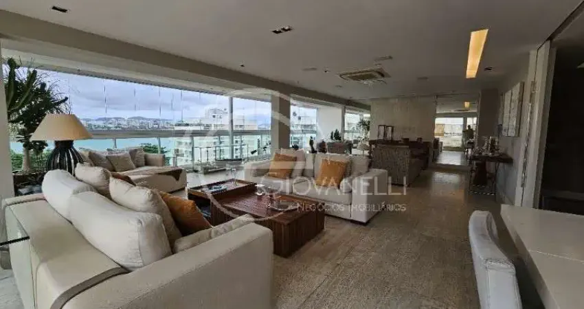 Cobertura linear à venda de altíssimo padrão! 4 suítes ! barra da tijuca - riviera da lagoa!vista deslumbrante para lagoa!