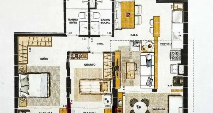 APARTAMENTO DE 2 QUARTOA À VENDA - RECREIO DOS BANDEIRANTES - WIDE RESIDENCES
